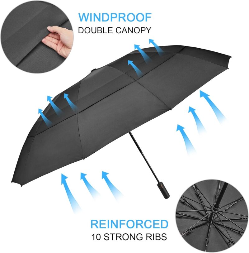 golf umbrella compact reverse travel umbrella