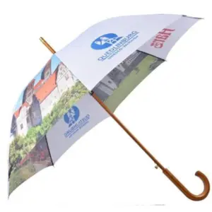 24″ straight umbrella with full color print